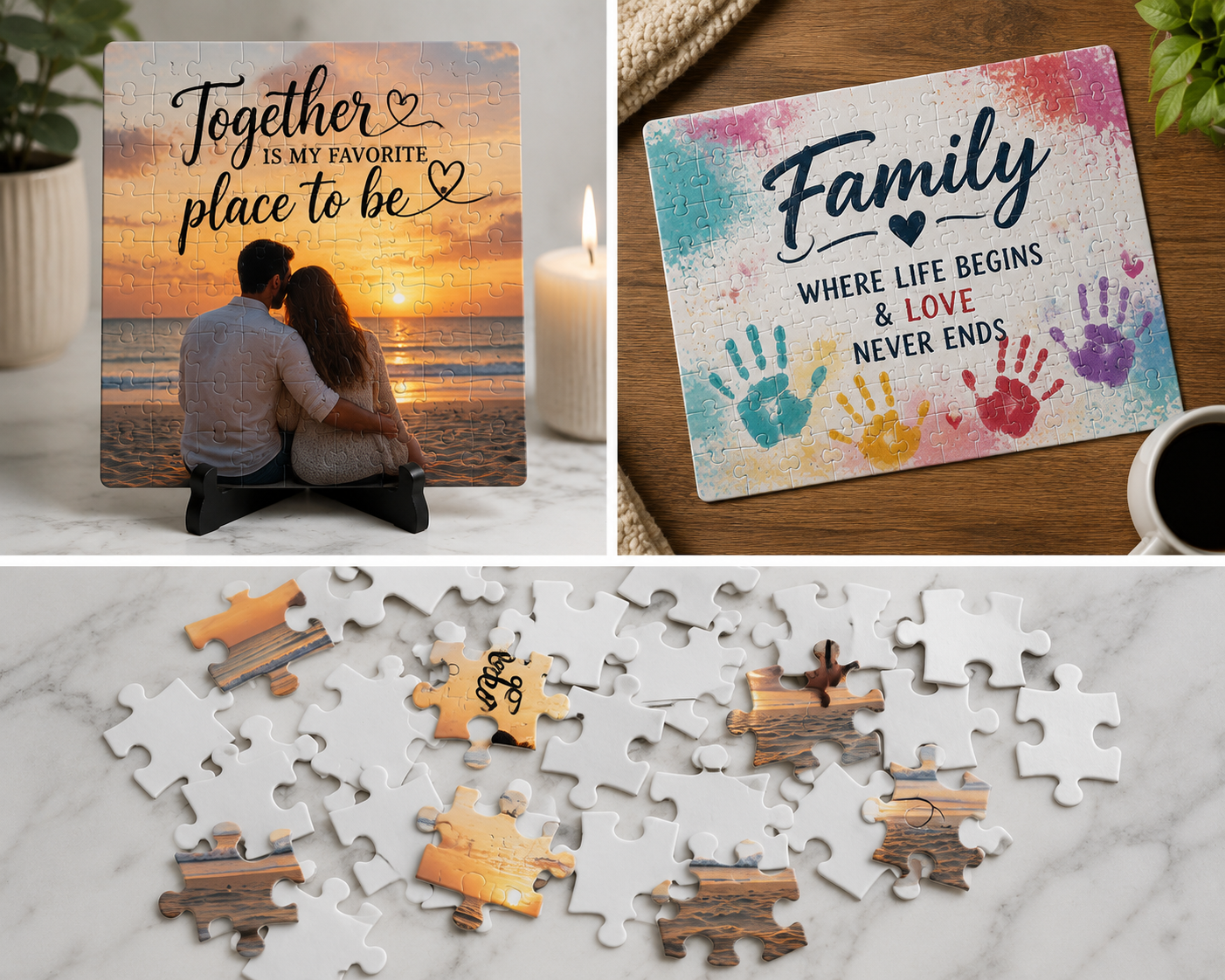 Custom 99 Piece Sublimation Puzzle | Personalized Photo Puzzle | 8" x 10" Made to Order Gift