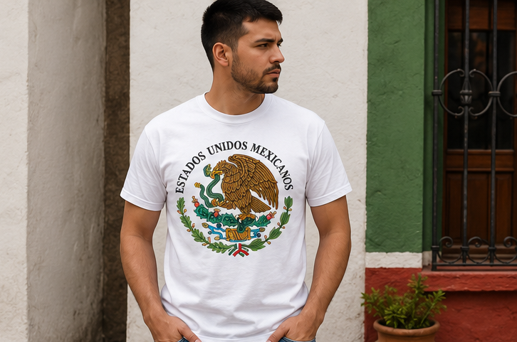 Estados Unidos Mexicanos Eagle Emblem T-Shirt β Mexican Pride Graphic Tee