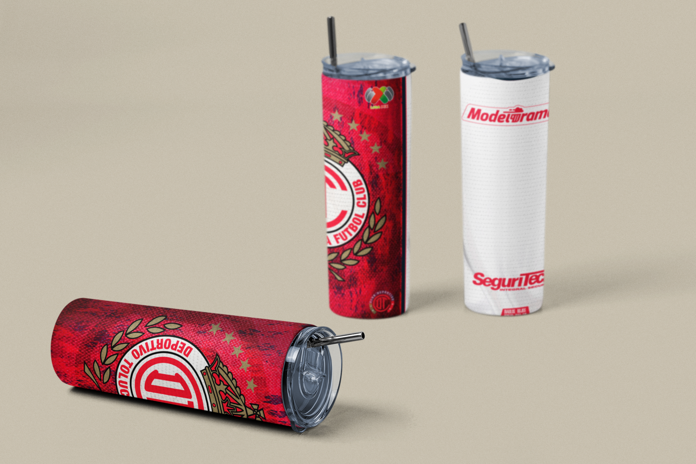 Toluca FC Inspired 20oz Skinny Tumbler – Red Fan Edition