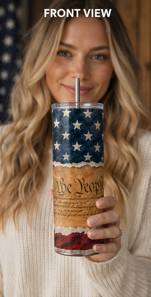 We The People 20oz Skinny Tumbler