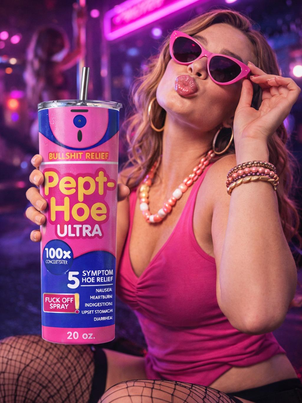 Pept-Hoe Ultra – Funny 20oz Skinny Tumbler