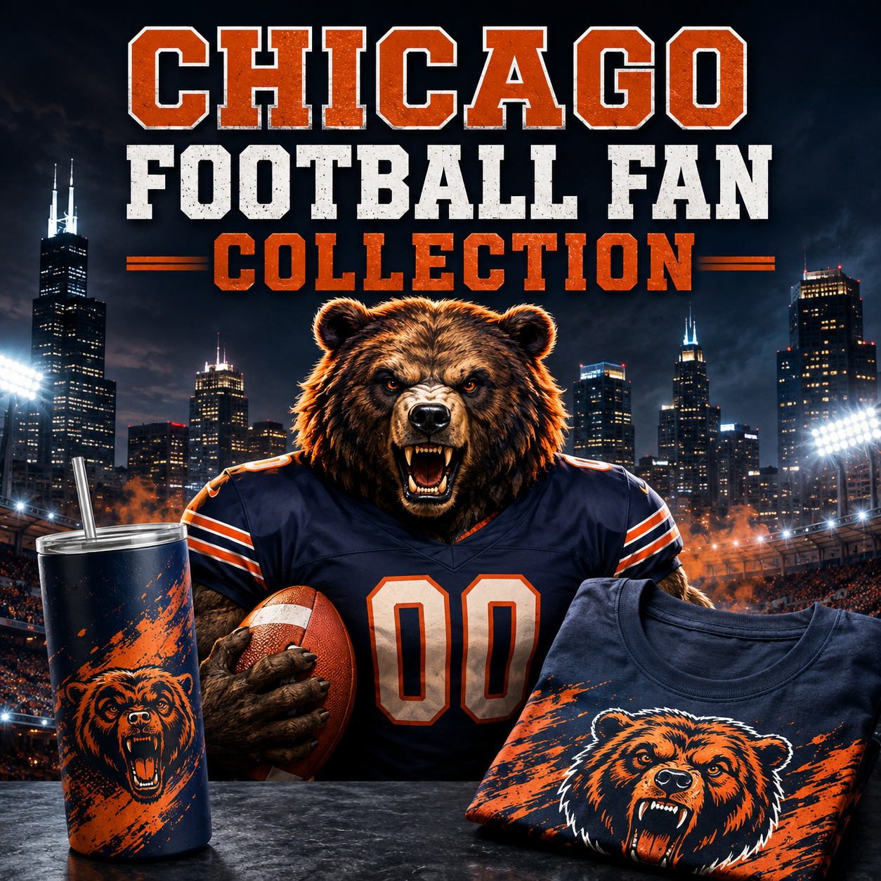 Chicago Football Fan Collection