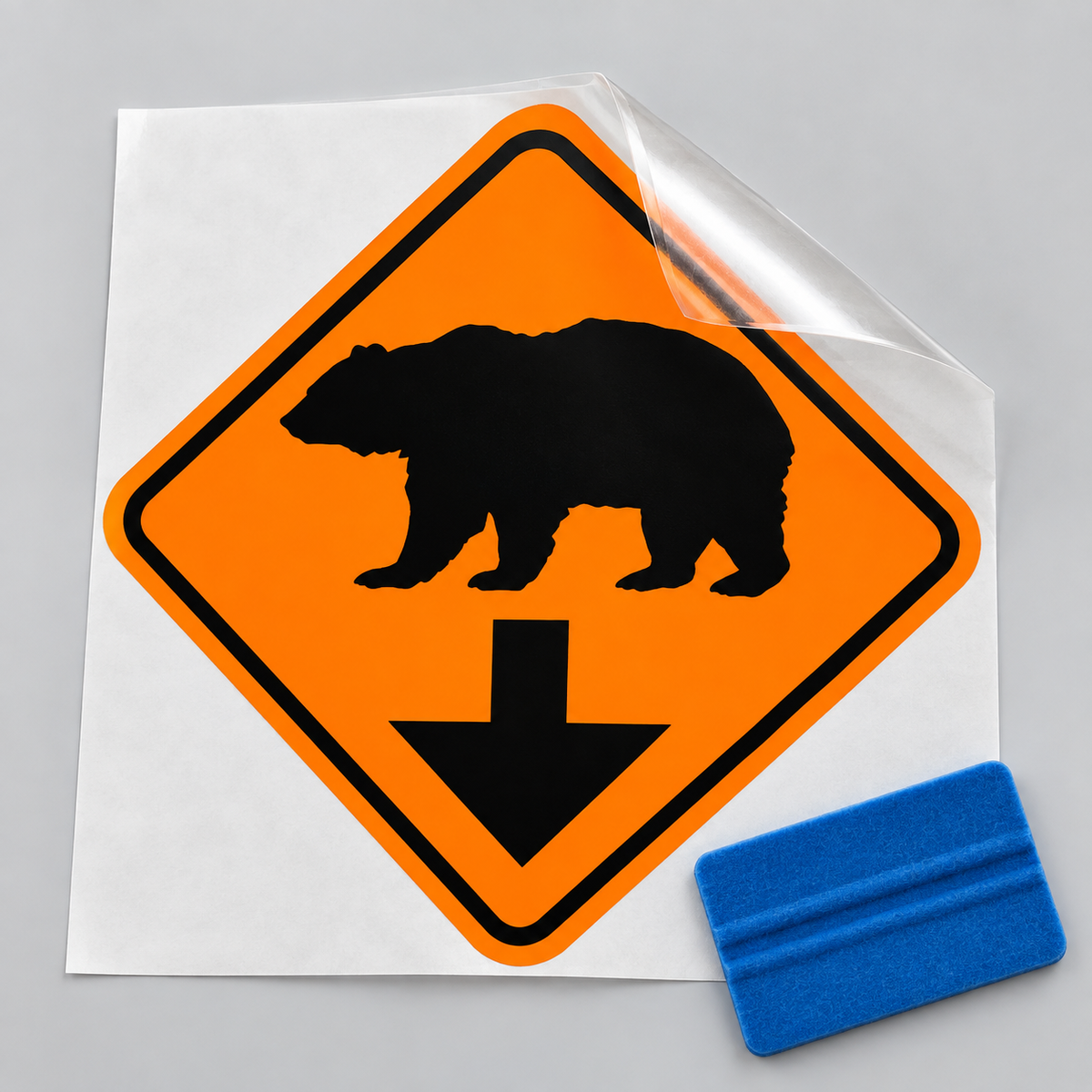 Bear Down Vinyl Car Decal