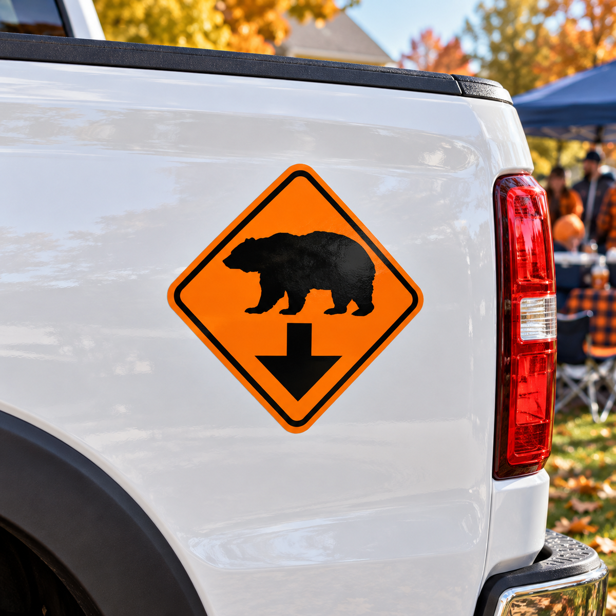 Bear Down Vinyl Car Decal