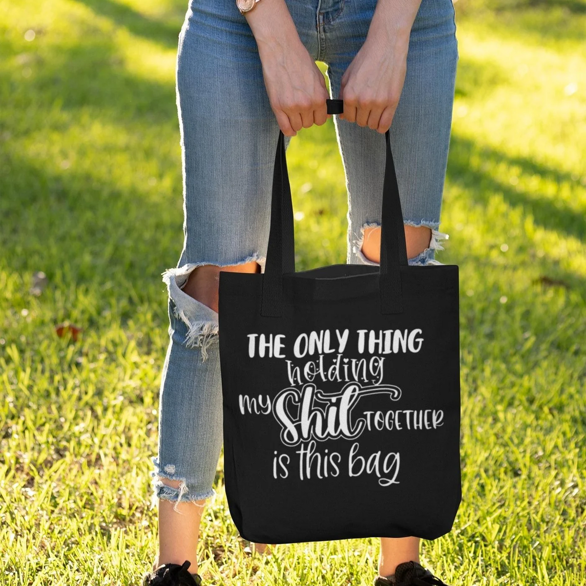Holding My Stuff Together Tote Bag