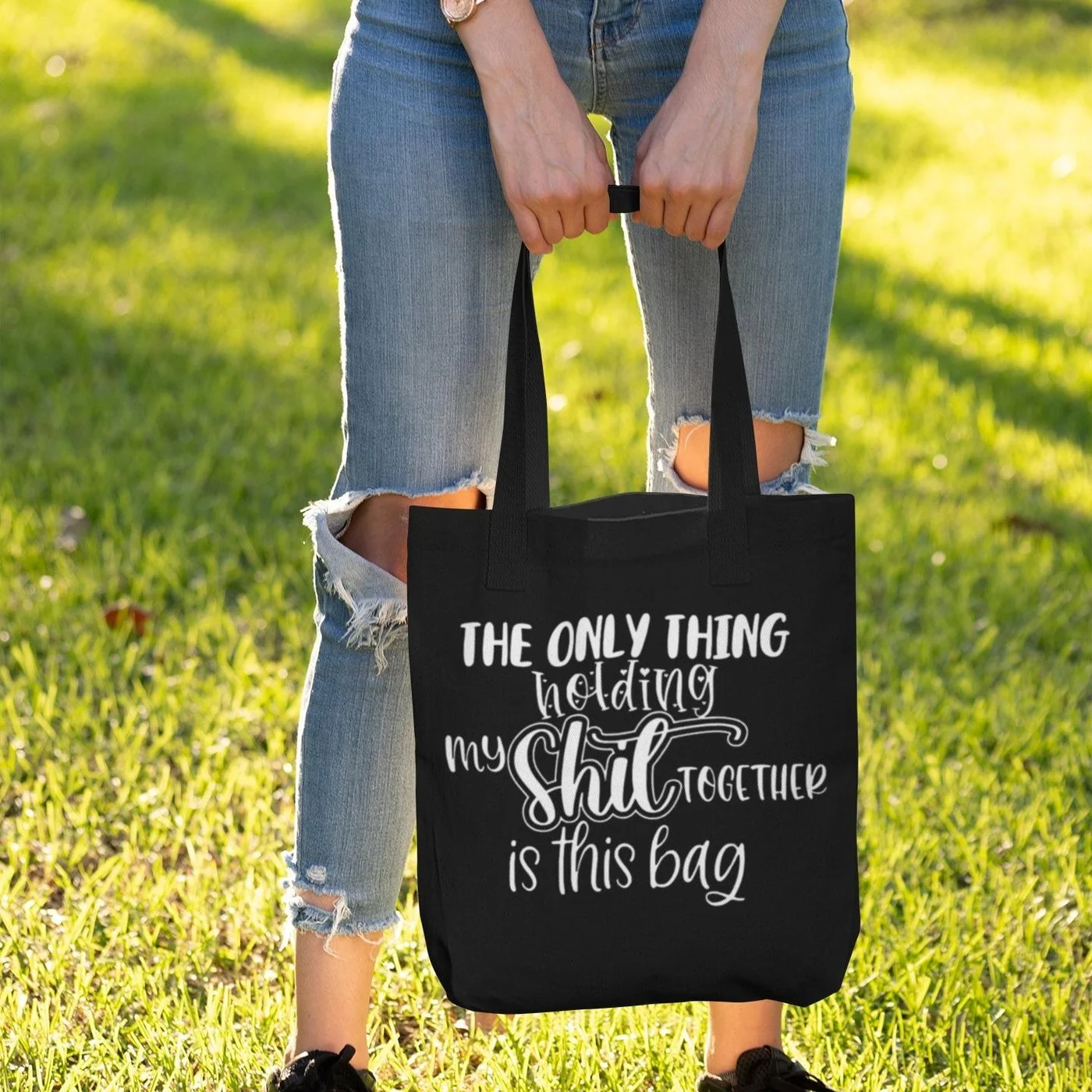 Holding My Stuff Together Tote Bag