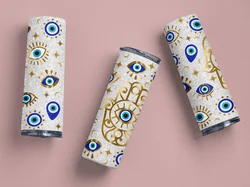 Evil Eye & Hand 20oz Skinny Tumbler