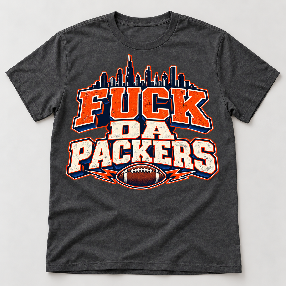 Fuck Da Packers Chicago Rivalry T-Shirt