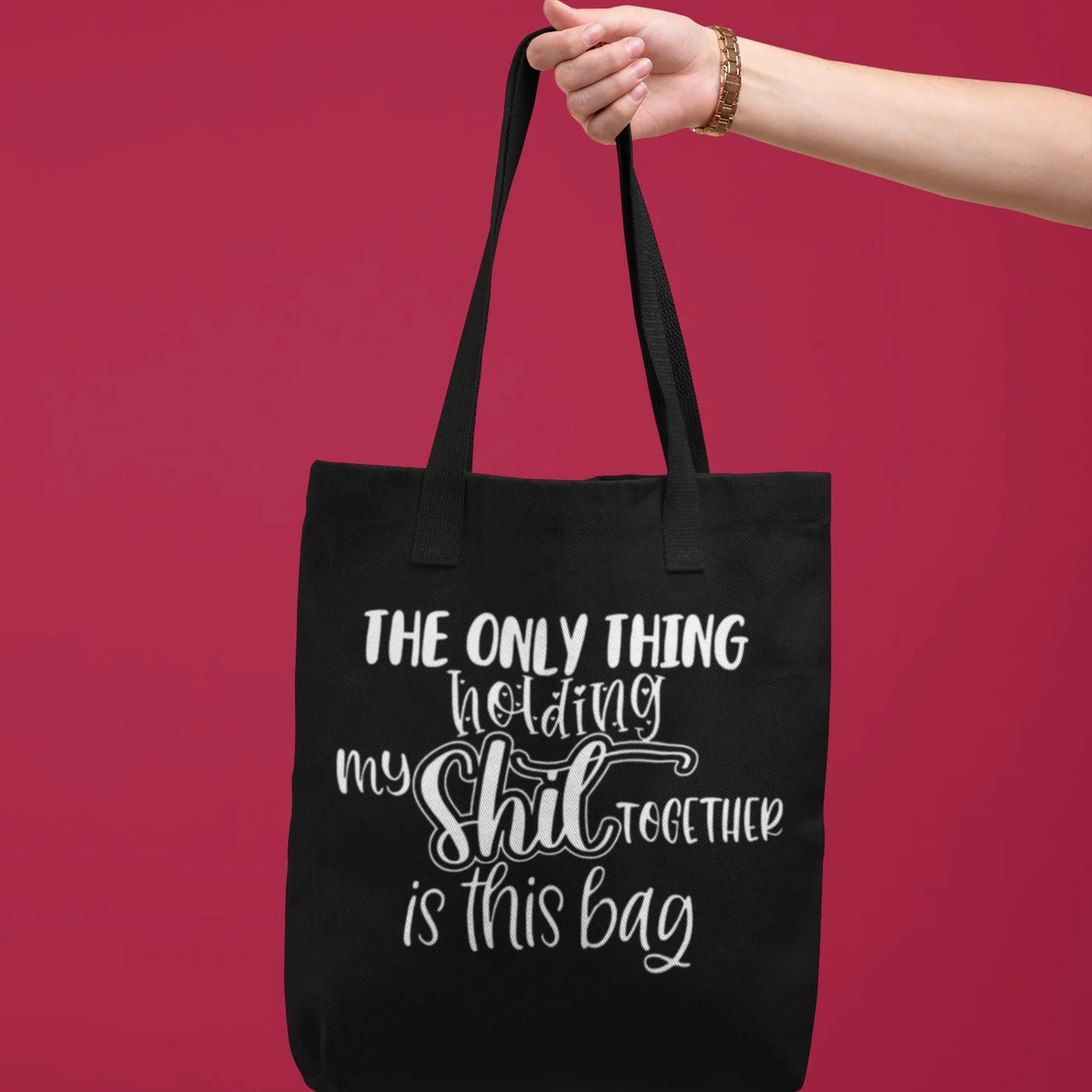 Holding My Stuff Together Tote Bag