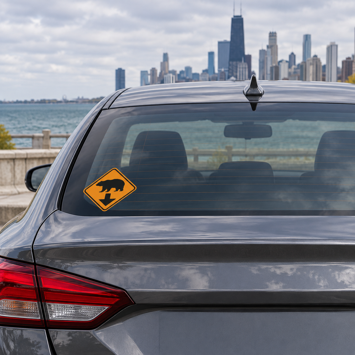 Bear Down Vinyl Car Decal
