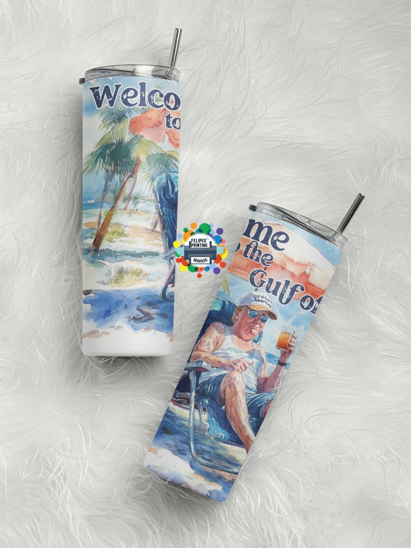 Gulf Of America 20oz Skinny Tumbler
