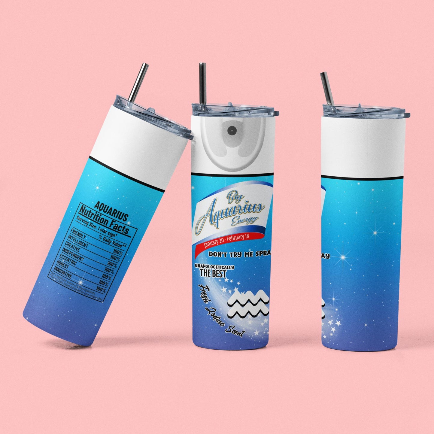 20oz Horoscope Skinny Tumbler