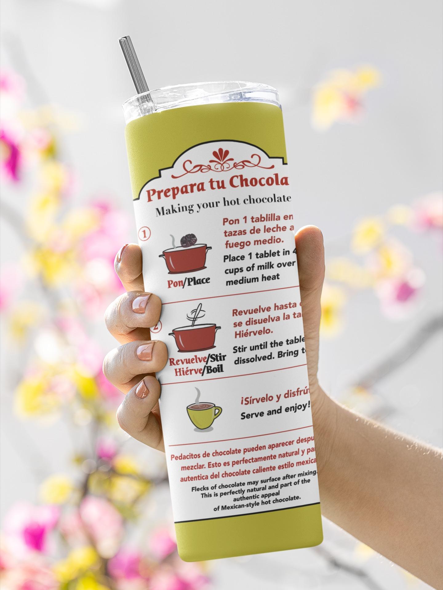 Chocolate Abuelita 20oz Skinny Tumbler sublimation wrap skinny tumbler tumblers