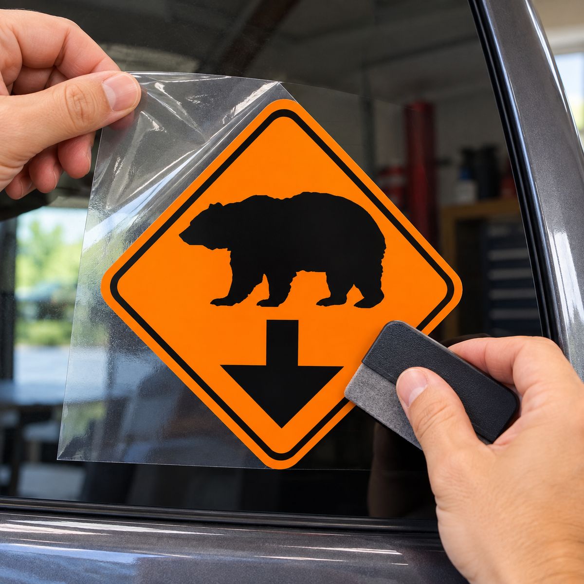 Bear Down Vinyl Car Decal