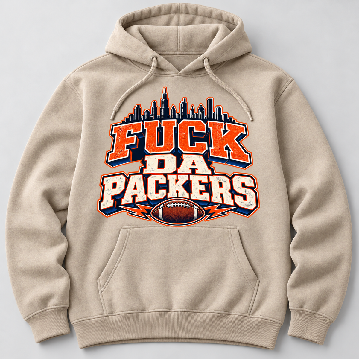 Fuck Da Packers Chicago Rivalry Hoodie