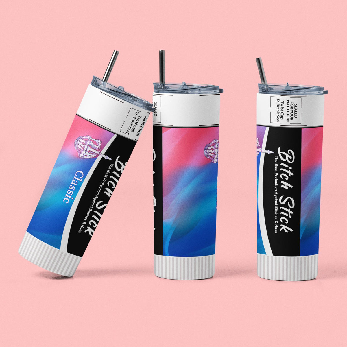 20oz Stainless Steel Insulated Reusable Portable Gradient Thermal Tumbler with Lid and Straw, Stylish Kitchenware Drinkware Water Bottle Accessory