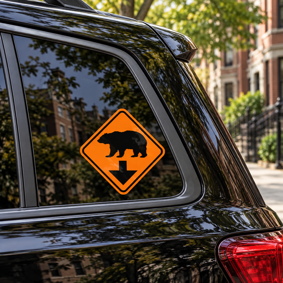 Bear Down Vinyl Car Decal