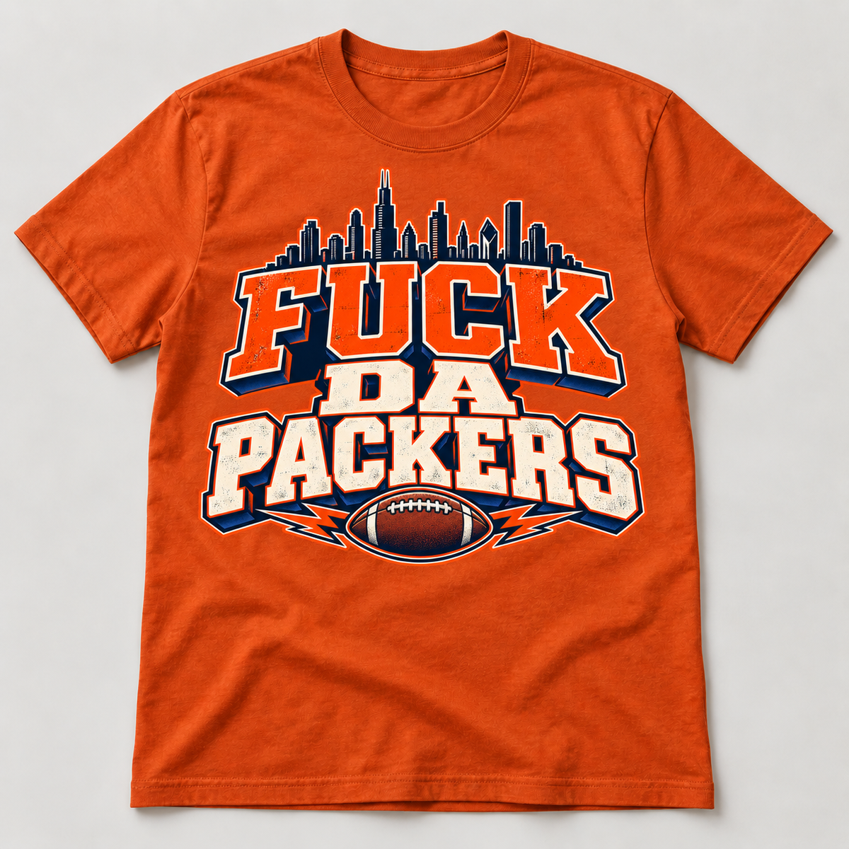 Fuck Da Packers Chicago Rivalry T-Shirt
