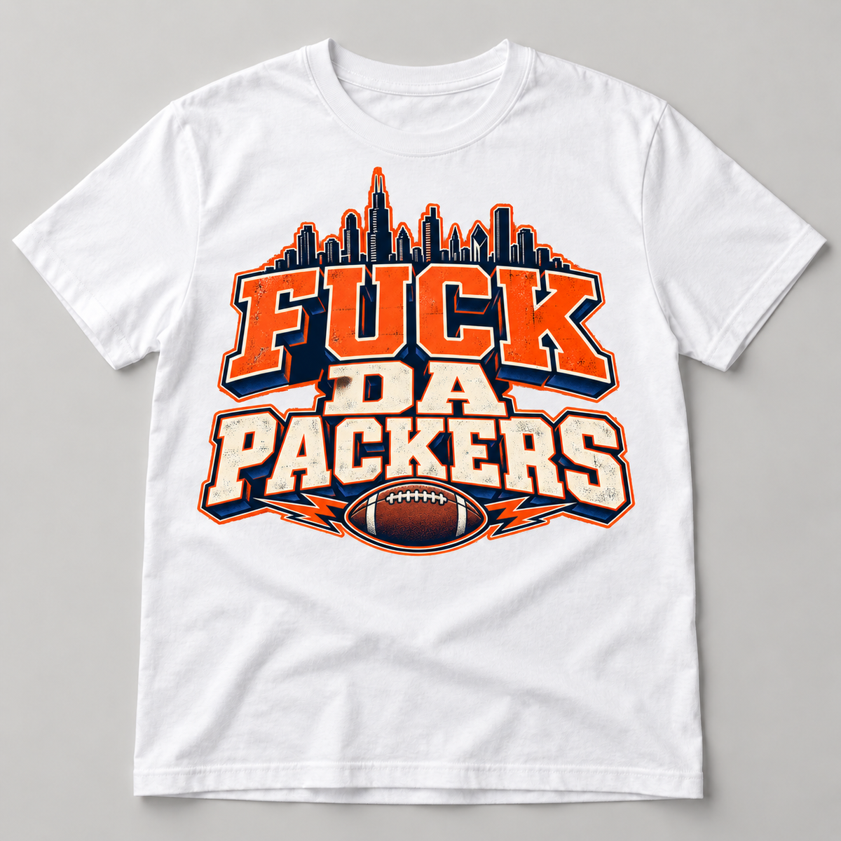 Fuck Da Packers Chicago Rivalry T-Shirt