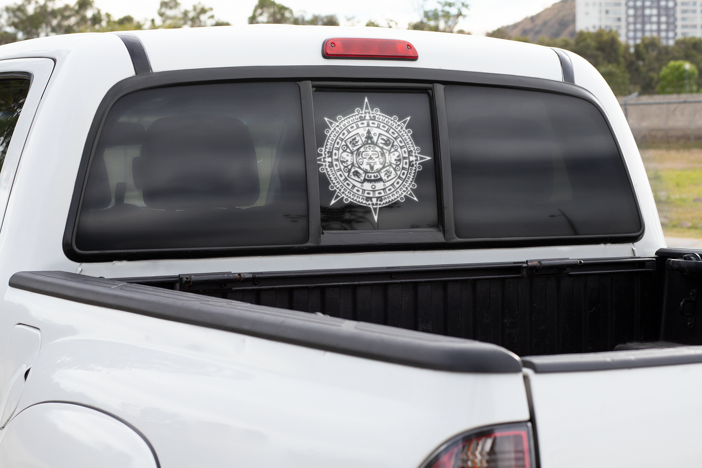 Aztec Calendar Permanent Car Decal