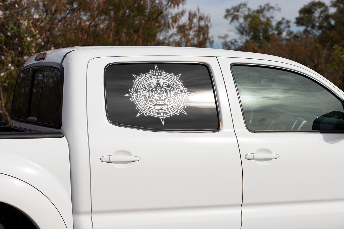 Aztec Calendar Permanent Car Decal
