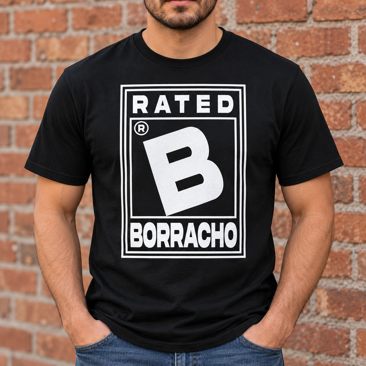 Camiseta B de Borracho
