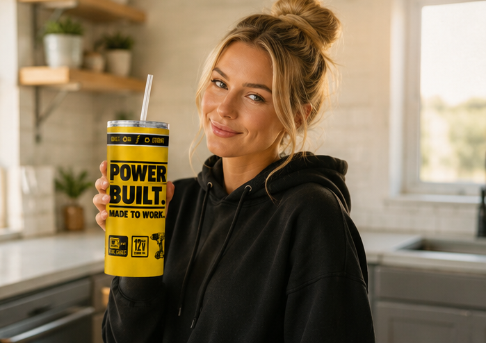 Power Built 20oz Skinny Tumbler
