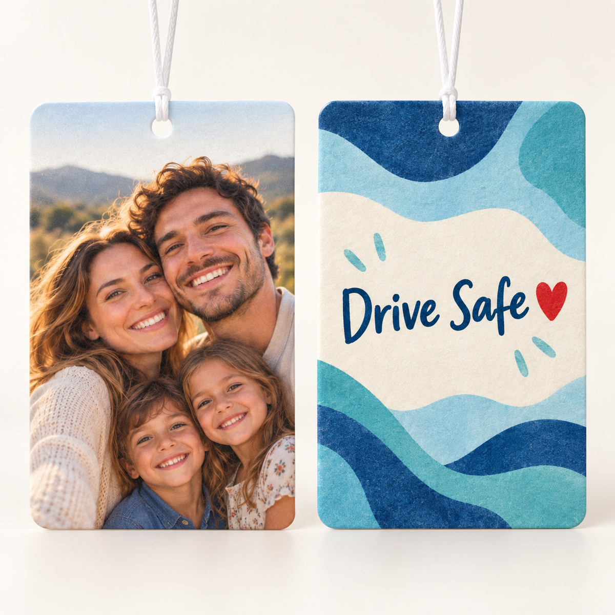 Custom Photo Car Air Freshener – Double-Sided Personalized Design