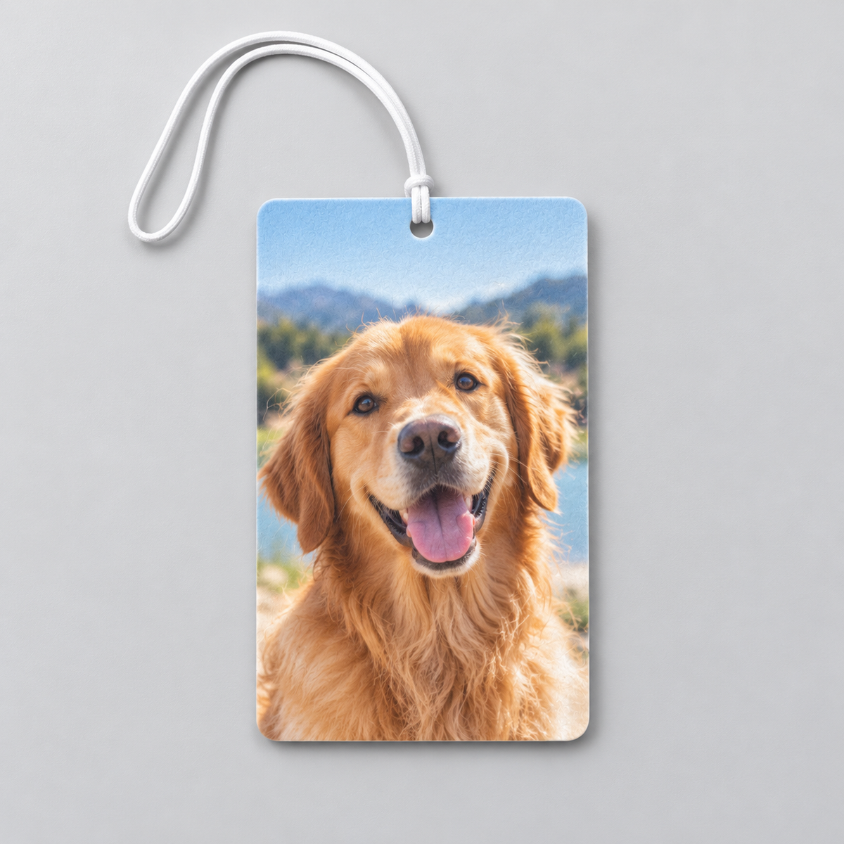 Custom Photo Car Air Freshener – Double-Sided Personalized Design