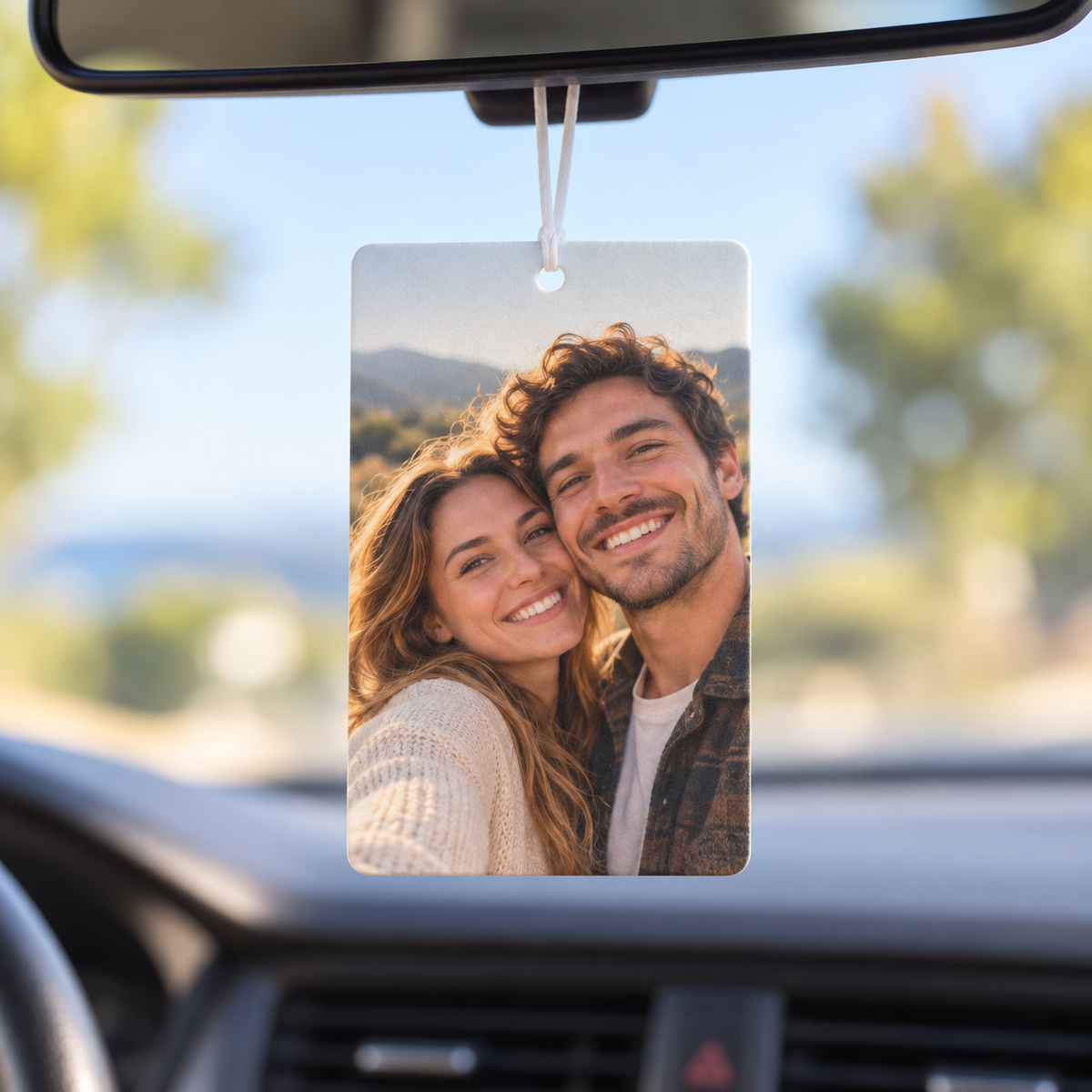 Custom Photo Car Air Freshener – Double-Sided Personalized Design