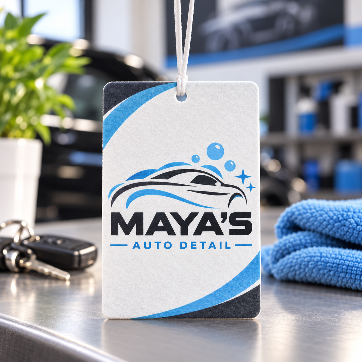 Custom Photo Car Air Freshener – Double-Sided Personalized Design