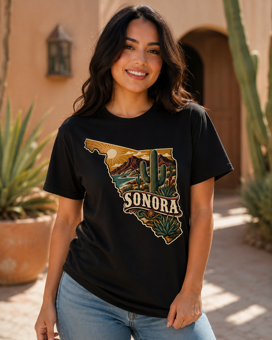 Sonora Desert State Pride T-Shirt – Vintage Mexico Graphic Tee