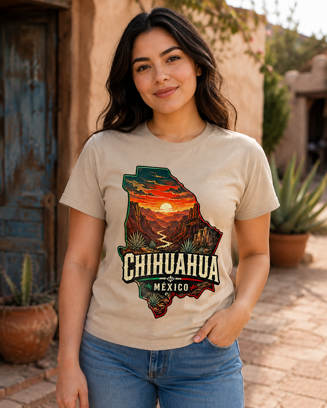 Chihuahua México Copper Canyon State Pride T-Shirt