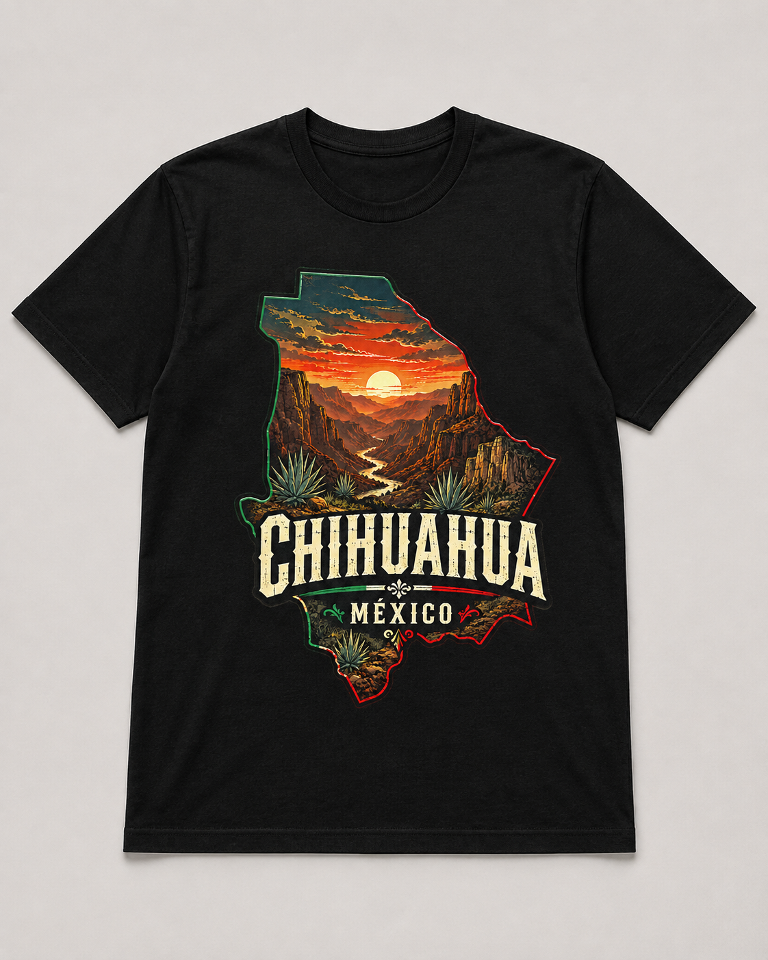 Chihuahua México Copper Canyon State Pride T-Shirt
