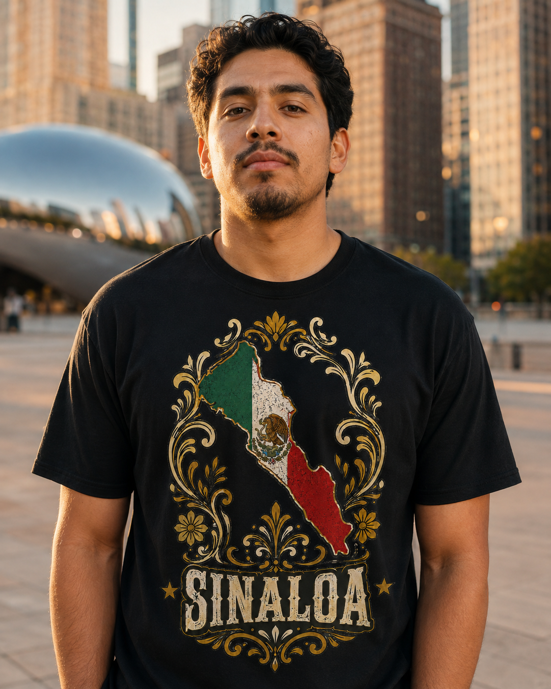 Sinaloa Mexico Eagle Heritage Graphic T-Shirt
