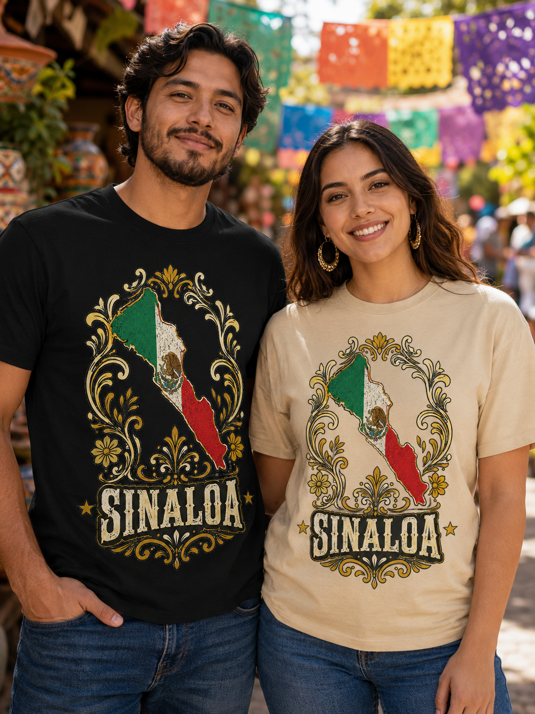 Sinaloa Mexico Eagle Heritage Graphic T-Shirt