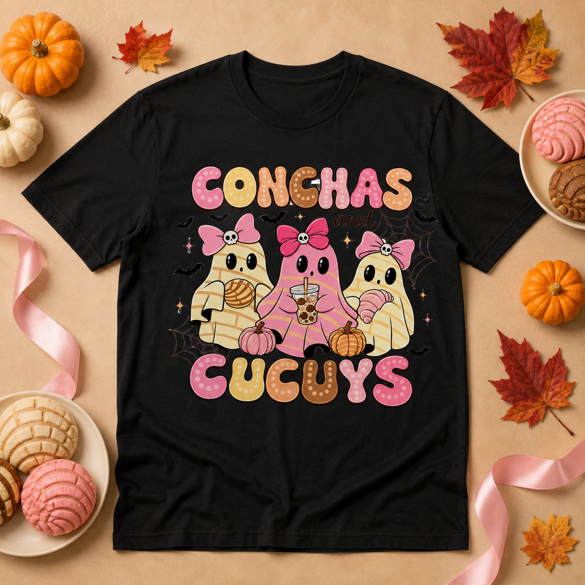Conchas and Cucuys Cute Halloween T-Shirt