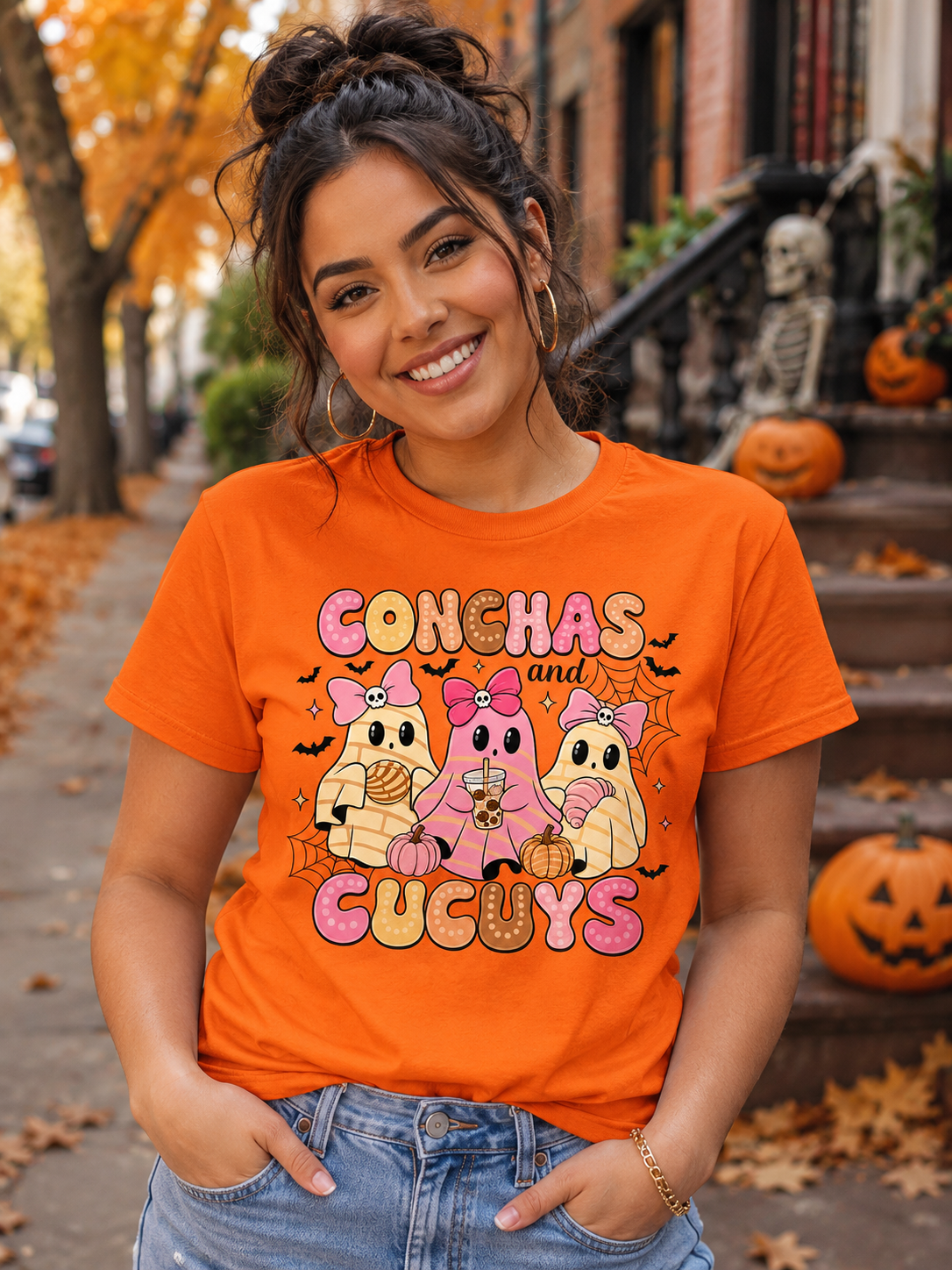 Conchas and Cucuys Cute Halloween T-Shirt