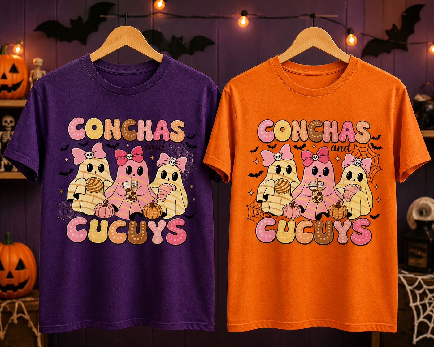 Conchas and Cucuys Cute Halloween T-Shirt