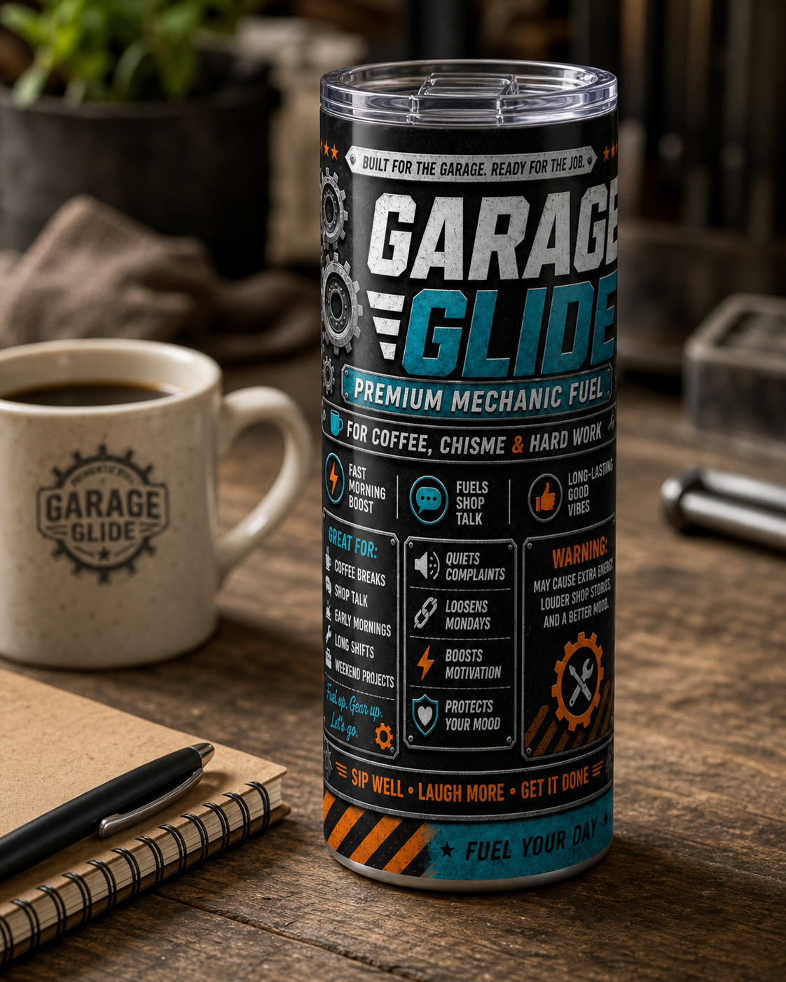 Garage Glide 20oz Skinny Tumbler
