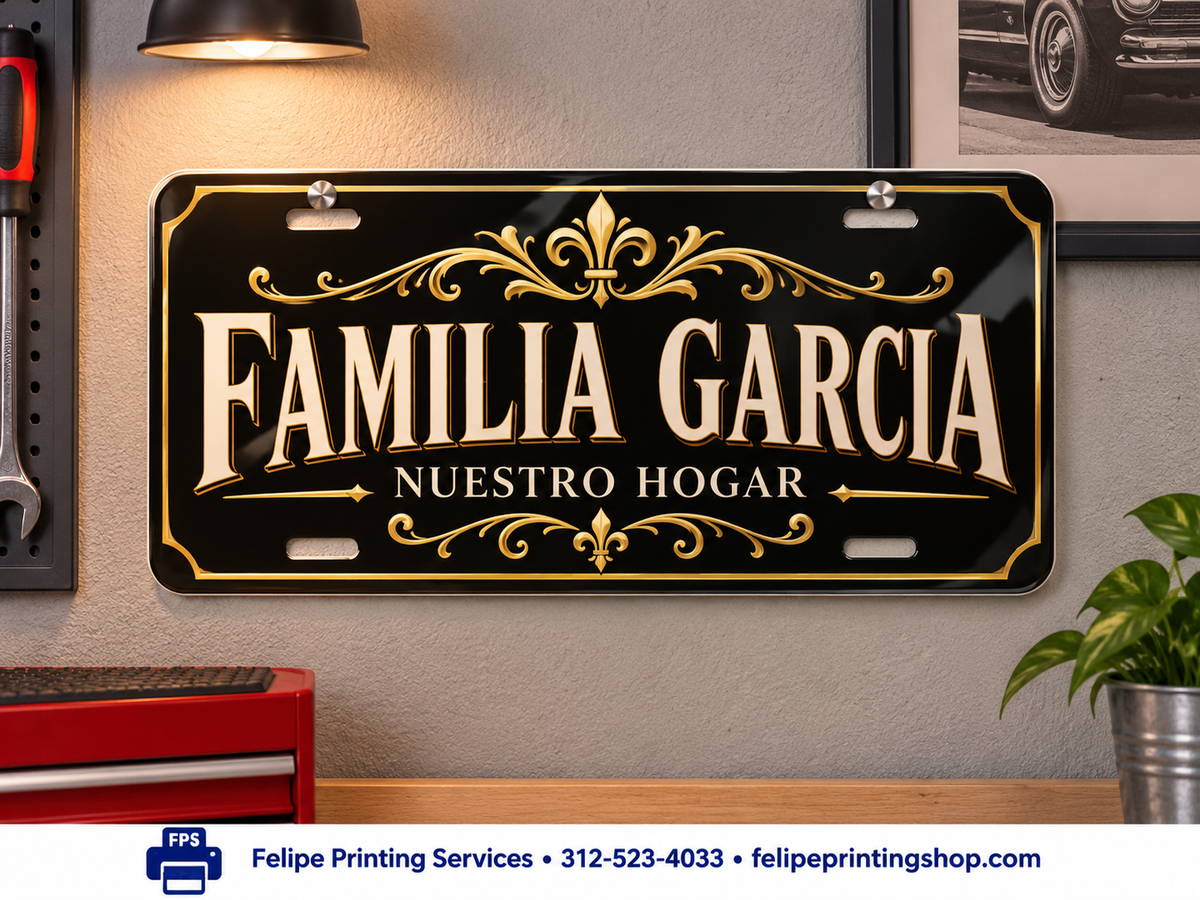 Create Your Own Custom License Plate – Personalized 12" × 6" Aluminum Plate