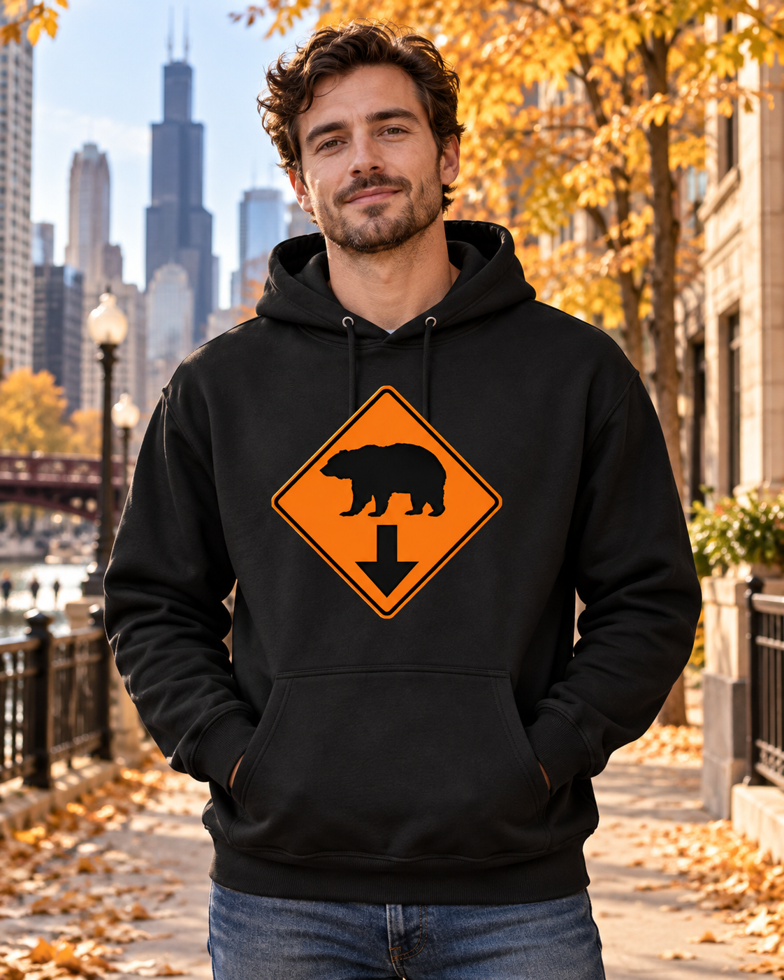 Bear Down Graphic Hoodie
