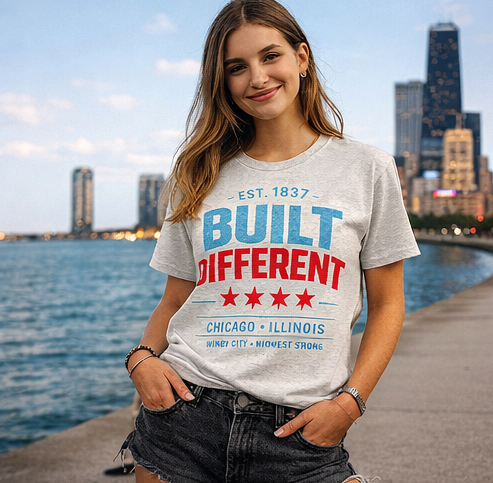 Built Different Chicago T-Shirt