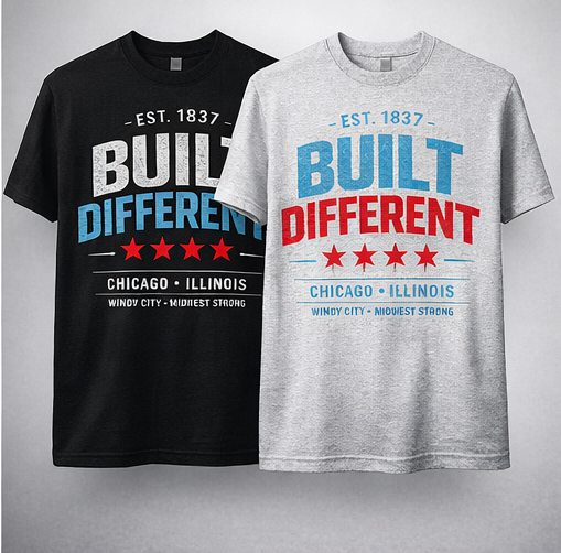Built Different Chicago T-Shirt