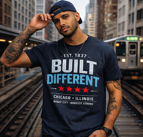 Built Different Chicago T-Shirt