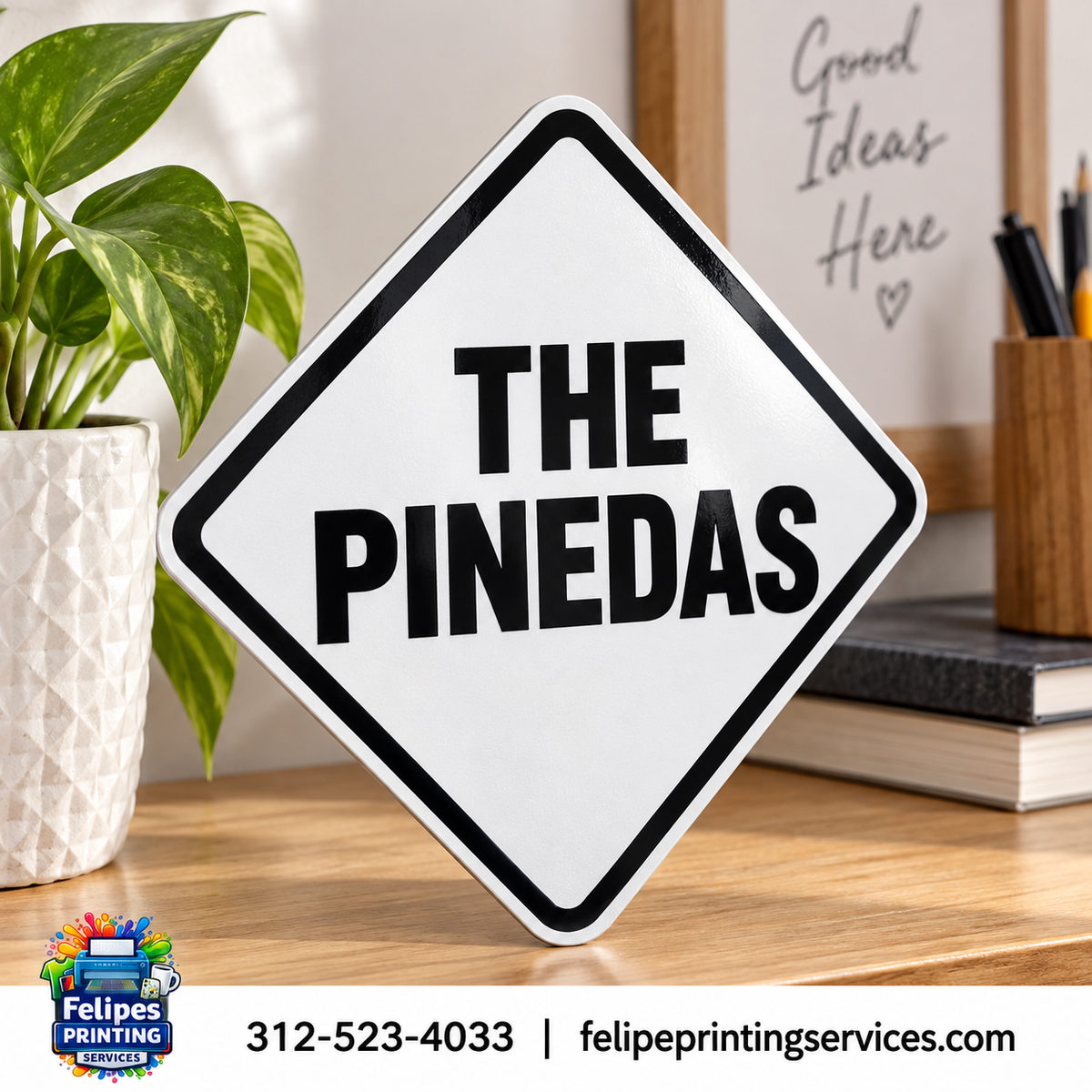 Custom Diamond Sign – Personalized Aluminum Sign