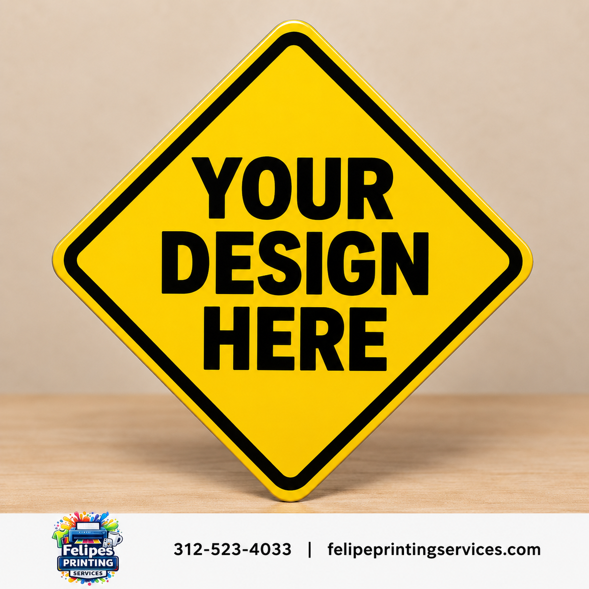 Custom Diamond Sign – Personalized Aluminum Sign