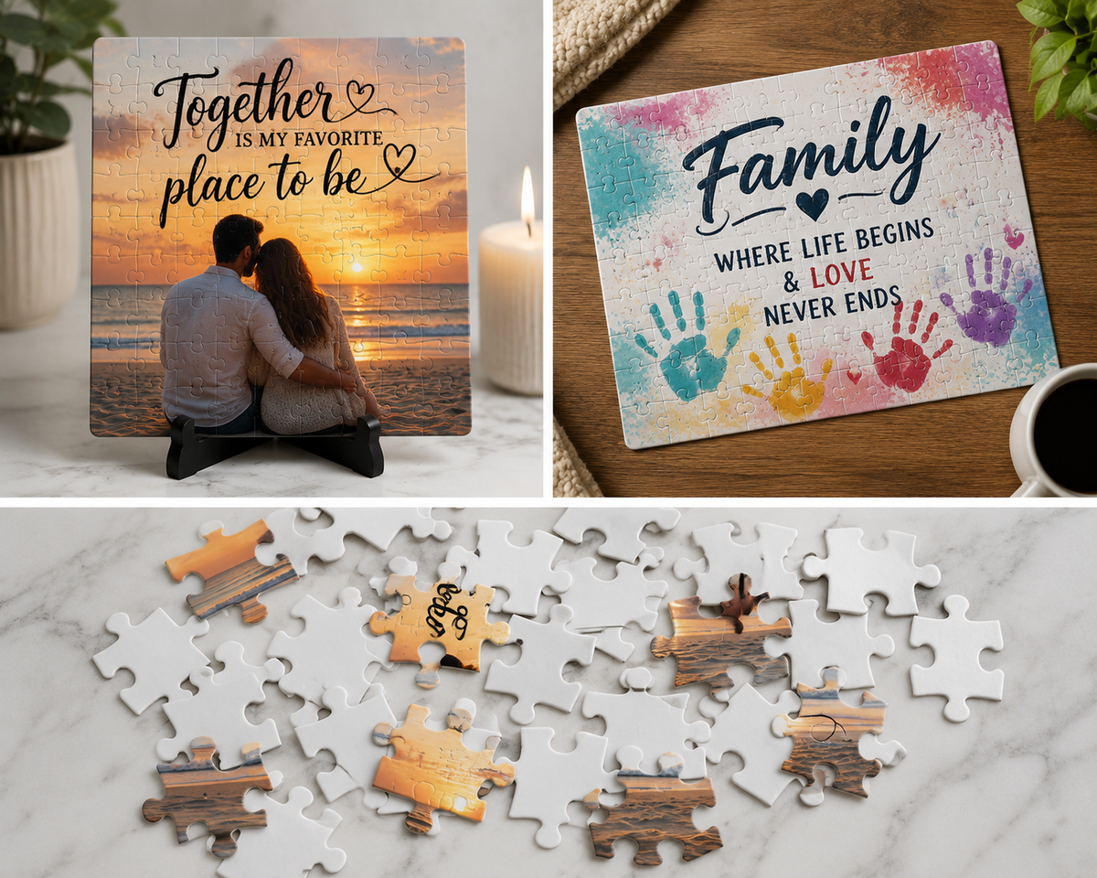 Custom 99 Piece Sublimation Puzzle | Personalized Photo Puzzle | 8" x 10" Made to Order Gift
