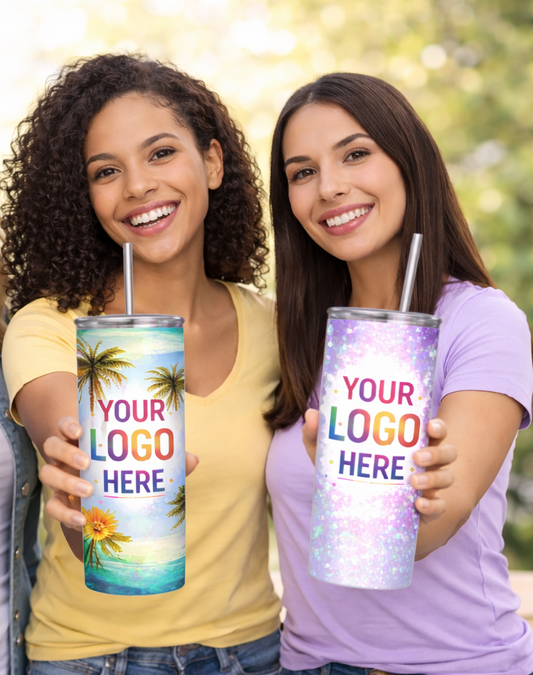 Custom 20oz Skinny Tumbler – Send Your Photo or Design