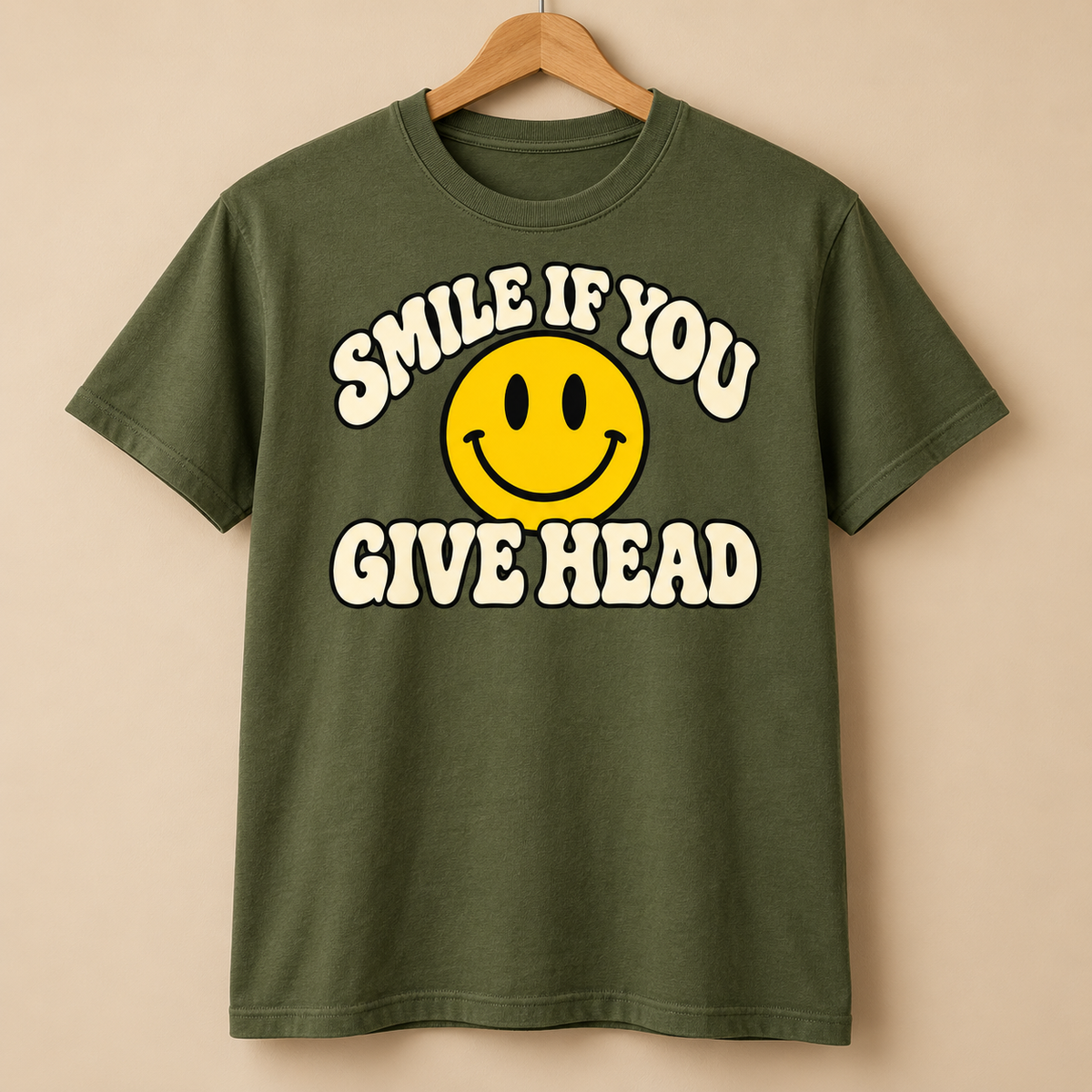 Smile If You Give Head Smiley Face Shirt – DTF Print
